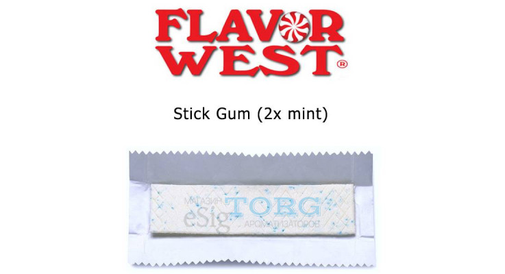 Изображение Ароматизатор Flavor West Stick Gum (2x mint) Ароматизатор Flavor West Stick Gum (2x mint)